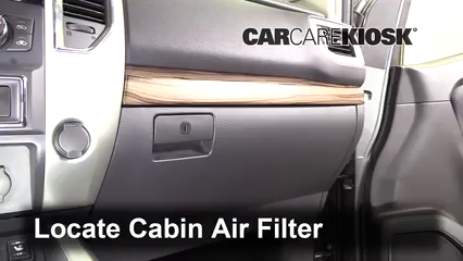 2017 Nissan Titan XD SL 5.6L V8 Air Filter (Cabin) Replace